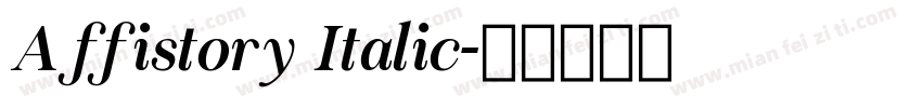 Affistory Italic字体转换